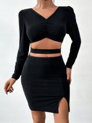 Shein Fekete Mini Ruha Cut Out (L)
