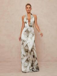 Shein Szatén Maxi Ruha Nyitott Hátrésszel (M)