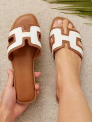 Shein Kétszínű Lapos Sarkú Flip-flop Papucs (38) (599737)