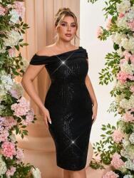 Shein Fekete Flitteres Ruha (4XL) - allegro - 4 755 Ft