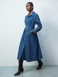 Shein Kék Farmer Kabát Övvel (M)