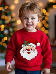 Shein Piros Nyomott Mintás Pulóver (4L)