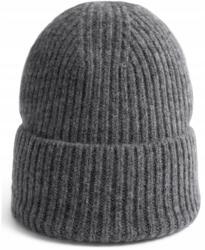 Szaleo Bruna gyapjú sapka klasszikus, női, férfi beanie gyapjú szürke