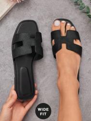 Shein Fekete Alkalmi Flip-flop Papucs (36) (598766)