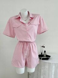 Shein Kétszínű Csíkos Overál (s)