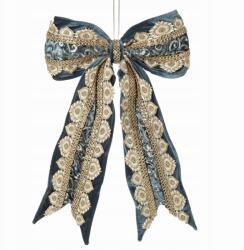 Eurofirany Karácsonyi dekoráció 45x32x3 masni kék sötét (429189)