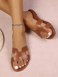 Shein Barna Lapos Sarkú Flip-flop Papucs (38) (598666)