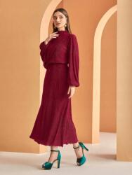 Shein Bordó Texturált Ruha (M)