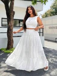 Shein Kétrészes Fehér Szett (0XL)