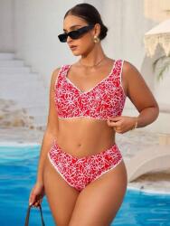 Shein Piros Mintás Fürdőszett (2XL)