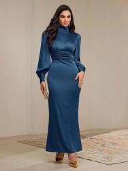 Shein Kék Szatén Ruha Maxi (s)