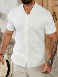 Shein Krémszínű Állógalléros Blúz (XL)