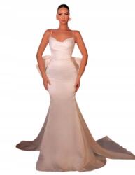 Shein Fehér Sima Estélyi Ruha Masnival A Vállpántokon 34 1JE