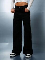  Sumwon Fekete Egyenes Farmer Nyomott Mintás (30)