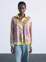 Shein Mintás Szatén Gombos Ing (L) (577238)