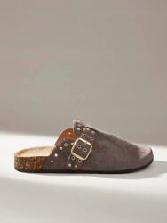 Shein Szuéd Bőr Papucs Csattal (40) (599809)