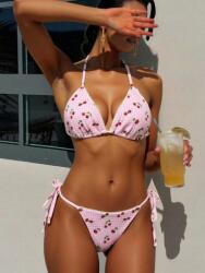 Shein Rózsaszín Kétrészes Mintás Ruha (M)