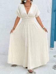 Shein Texturált Ruha Ecru (2XL)