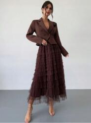 Shein Barna Blézer Szoknya Szett (M)