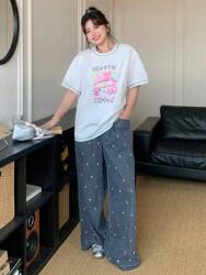 Dazy Kék Egyenes Farmer Mintás (1XL)