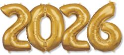  Комплект балони 2026 - златисти 35см