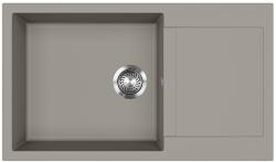Evido Cubo XL 6S compact gránit mosogató, 860 x 500 mm, platina (442060) - novatop