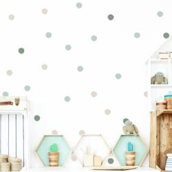 Impresi Autocolant pentru camera copilului Green dots - 60x40cm Decoratiune camera copii