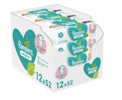 Pampers Sensitive nedves törlőkendő 12x52db (10BW010074) (10BW010074)