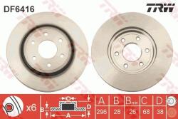 TRW Disc Frana Df6416 Nissan Navara Np300/Pathfinder Iii/Xterra
