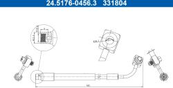 ATE Furtun Frana 24.5176-0456.3 Opel Mokka / Mokka X/Mokka X (24.5176-0456.3)