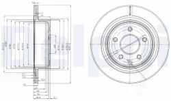 DELPHI Disc Frana Bg3765C Infiniti G Nissan Juke/Leaf/Qashqai I/Rogue/Skyline/X-Trail (BG3765C)