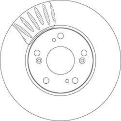 TRW Disc Frana Df4429 Honda Accord Vii