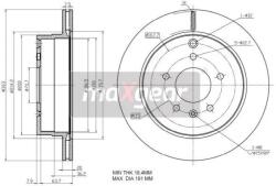 MAXGEAR Disc Frana Puntea Spate 19-2370 Chevrolet Captiva/Captiva Sport/Equinox (19-2370)