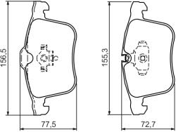 Bosch Set Placute Frana, Frana Disc 0986494280 Chevrolet Vectra Opel Signum/Vectra C (0986494280)