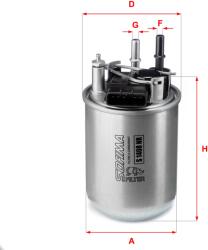 SOFIMA Filtru Combustibil S1408Nr Nissan Juke (S1408NR)