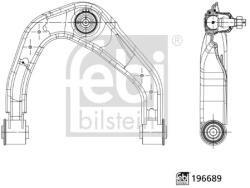 Febi Bilstein Brat, Suspensie Roata Axa Fata Stanga 196689 Mercedes-Benz X-Class