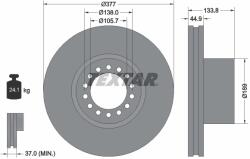 TEXTAR Disc Frana 93101400 Mercedes-Benz Atego/Atego 2/Atego 3/Tourino