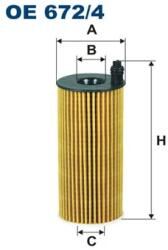 FILTRON Filtru Ulei Oe672/4 Alpina D3/D4/D5/Xd3 Bmw 1/2/3/3 Gran Turismo/3 Touring/4/5/6