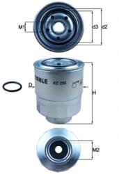 MAHLE Filtru Combustibil Kc256D Honda Accord Vii/Civic Viii/Cr-V Ii/Cr-V Iii/Fr-V