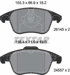 TEXTAR Set Placute Frana, Frana Disc 2614501 Ds Ds 3 / Ds 3 Crossback Peugeot 2008 Ii