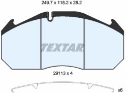 TEXTAR Set Placute Frana, Frana Disc 2911303 Man E2000/F2000/F90/M 2000 L/M 2000 M/Tga (2911303)