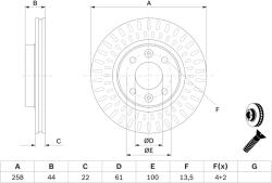 Bosch Disc Frana 0986479A86 Dacia Jogger/Logan Ii/Logan Iii/Logan Mcv Ii/Sandero Ii