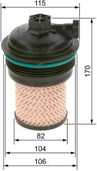 Bosch Filtru Combustibil F026402247 Renault Espace V/Megane Iv/Megane Iv Grand (F026402247)