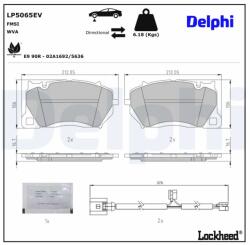 DELPHI Set Placute Frana, Frana Disc Lp5065Ev Porsche Taycan/Taycan Cross Turismo