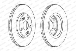 FERODO Disc Frana Ddf1123C Renault Espace Iii/Kangoo/Kangoo / Grand Kangoo Ii/Laguna I