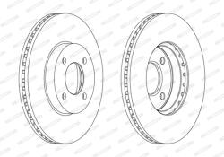 FERODO Disc Frana Ddf2068C Bmw 1502-2002 Nissan Micra Iv/Note (DDF2068C)