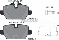TEXTAR Set Placute Frana, Frana Disc 2362303 Bmw 1/3 Bmw (Brilliance) 3 Series (2362303)