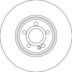 TRW Disc Frana Df6896S Mercedes-Benz A-Class/B-Class/Cla/Cla Shooting Brake/Eqa/Eqb
