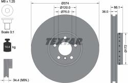 TEXTAR Disc Frana 92266325 Alpina B7 Bmw 5 Gran Turismo/7