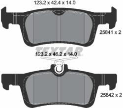 TEXTAR Set Placute Frana, Frana Disc 2584104 Ford Fiesta Vii
